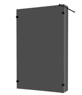 AWT Duschwand Walk-in Dusche LY1401-B schwarz 140x210